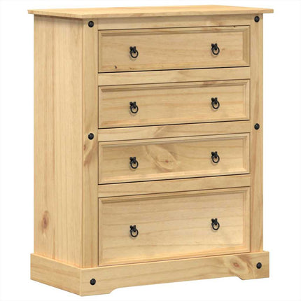 kommode Corona 92x48x114 cm massivt fyrretræ