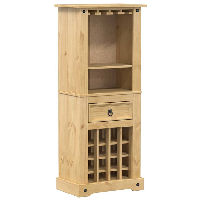 vinreol Corona 56x35x134,5 cm massivt fyrretræ