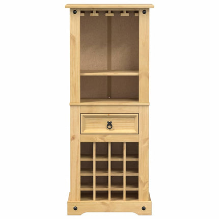 vinreol Corona 56x35x134,5 cm massivt fyrretræ
