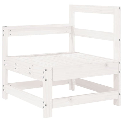 sofasæt til haven 7 dele massivt fyrretræ hvid