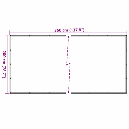 trailernet 2x3,5 m HDPE grøn