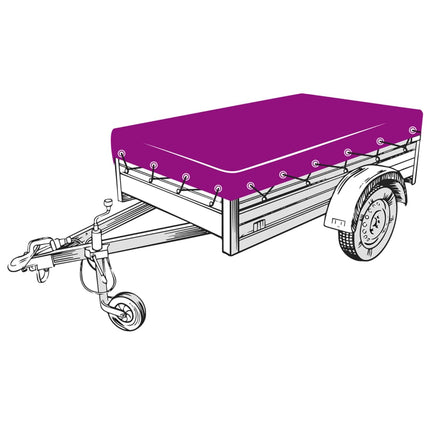 trailernet 2,5x4,5 m HDPE grøn