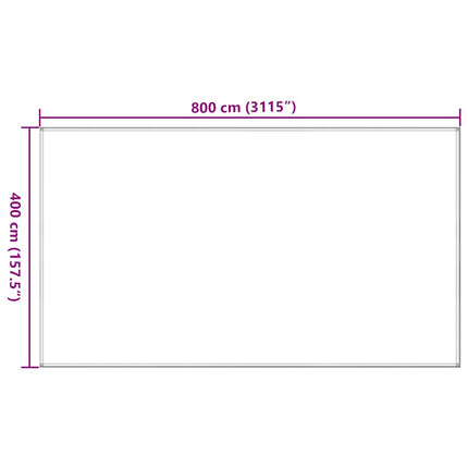 telttæppe 400x800 cm HDPE sandfarvet