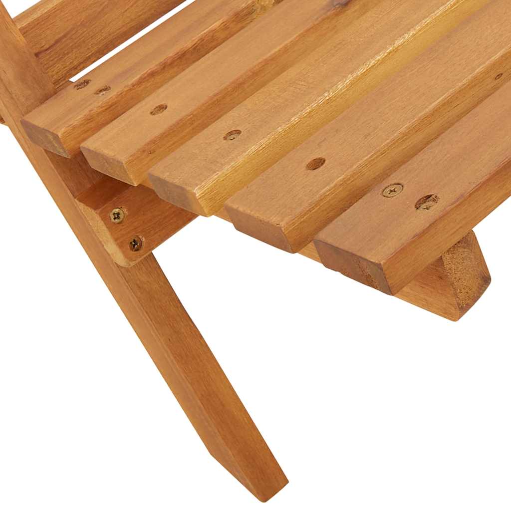 foldbare havestole 6 stk. stof og massivt træ cremehvid