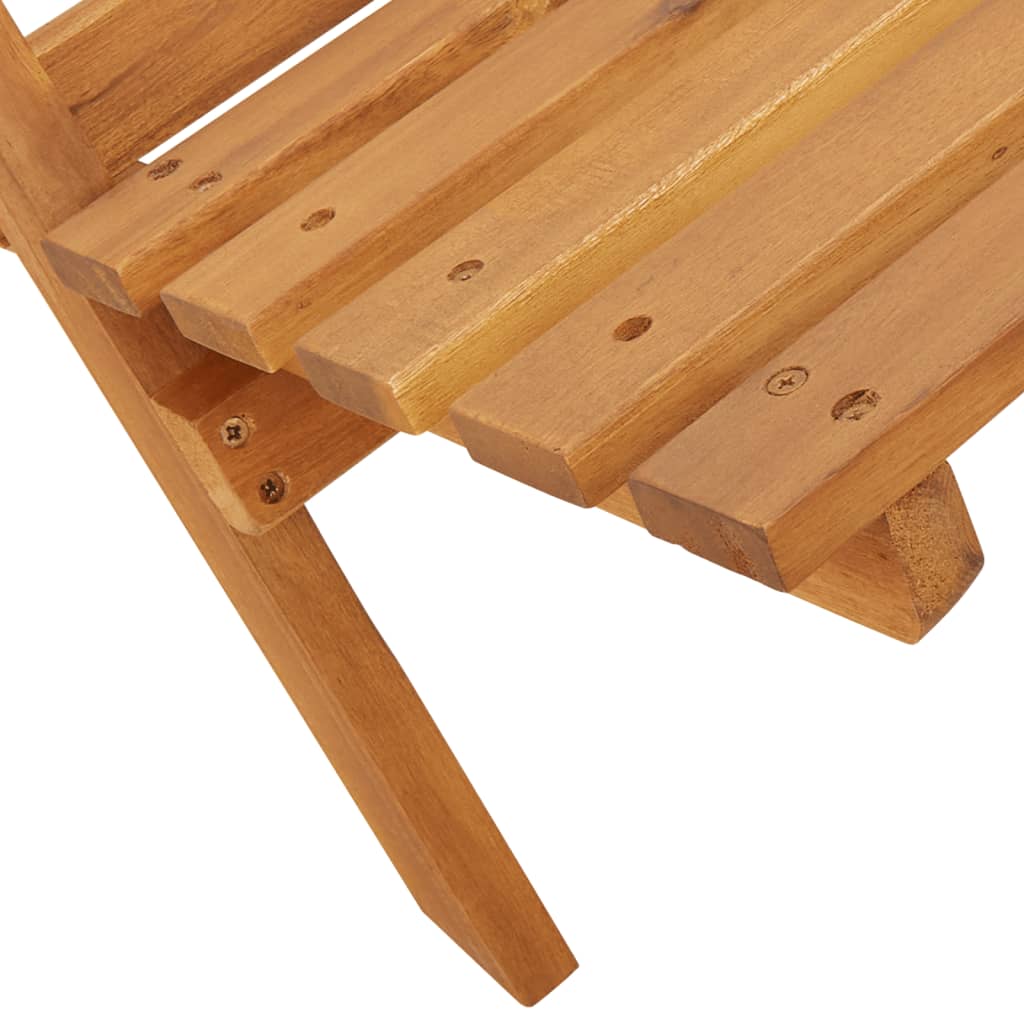 foldbare havestole 4 stk. stof og massivt træ antracit
