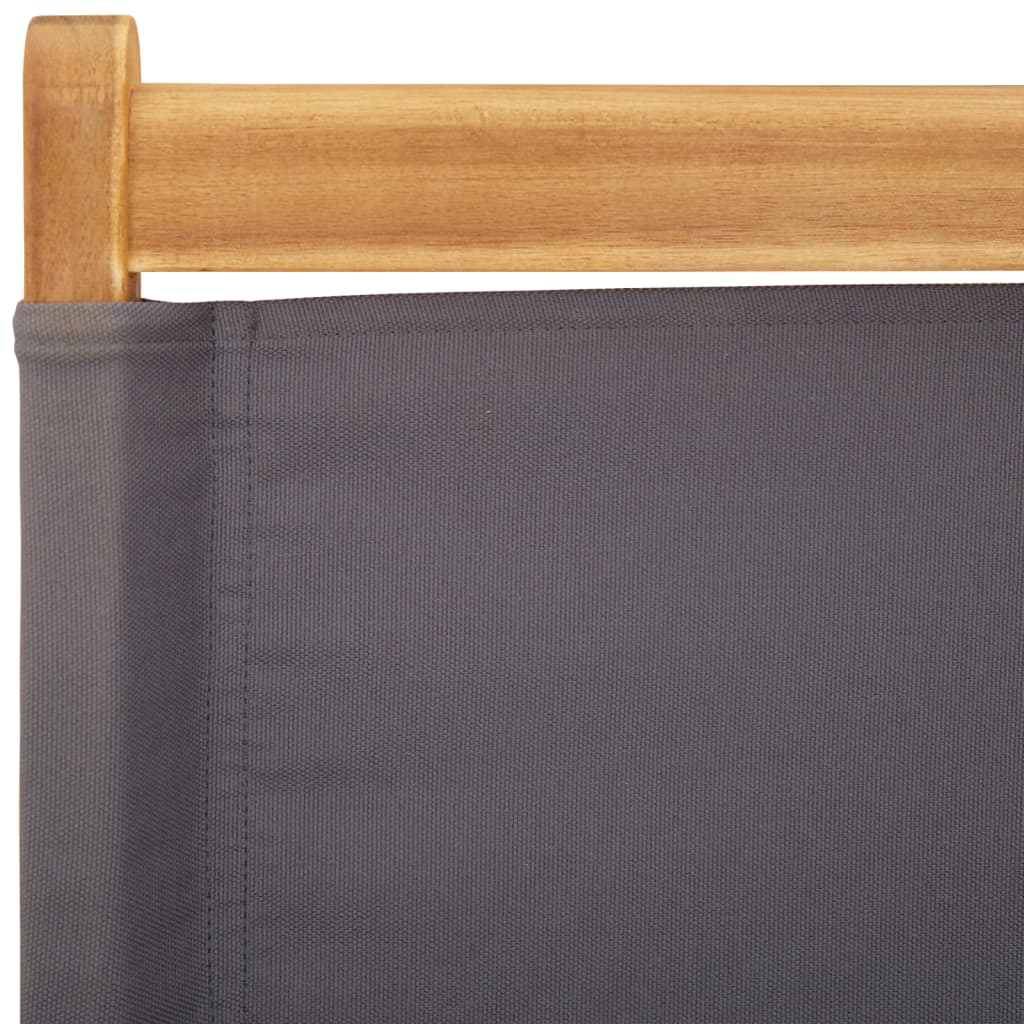 foldbare havestole 8 stk. stof og massivt træ antracit