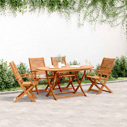 foldbare havestole 4 stk. 57x66x95 cm massivt akacietræ