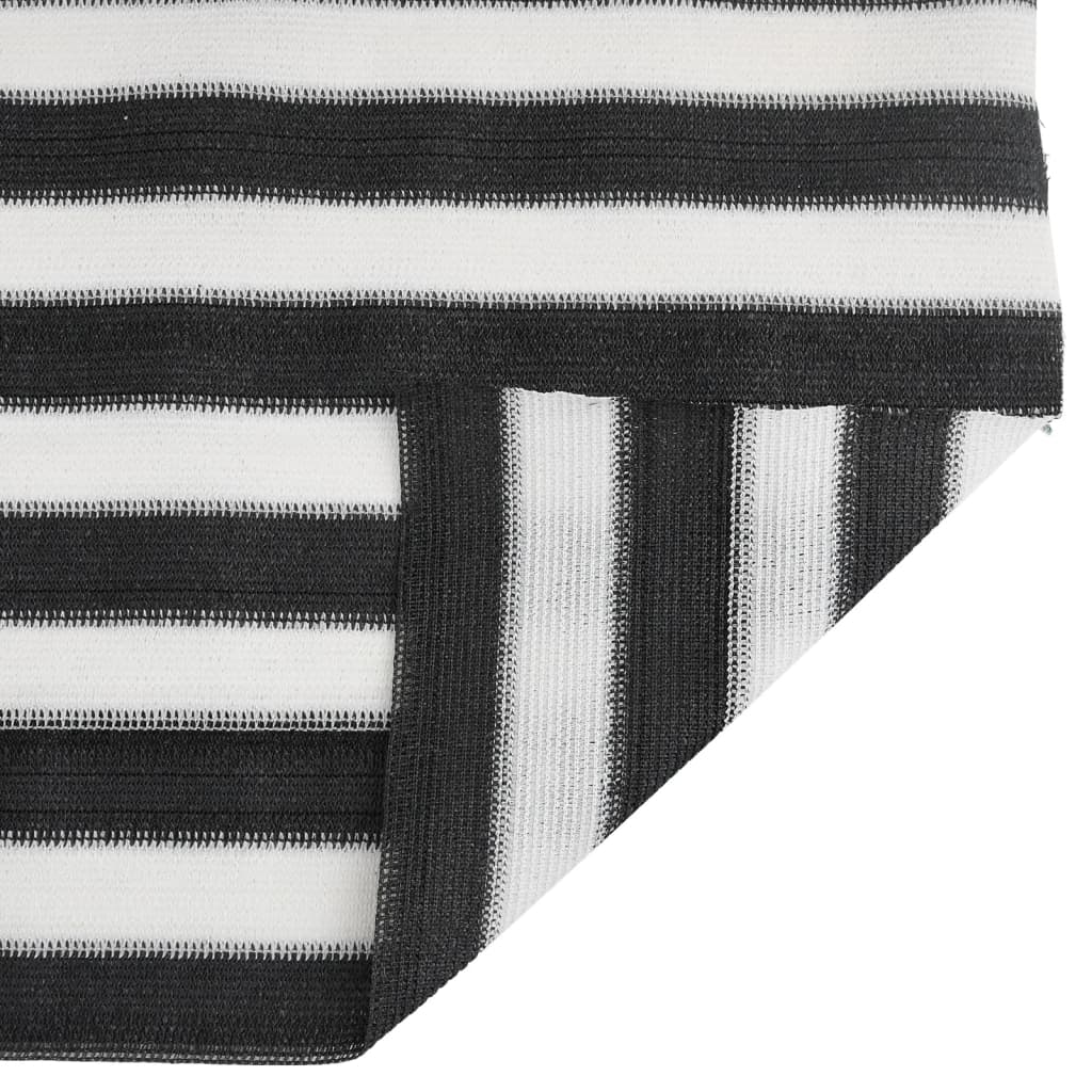 afskærmning 1,2x25 m 75 g/m² HDPE antracitgrå og hvid