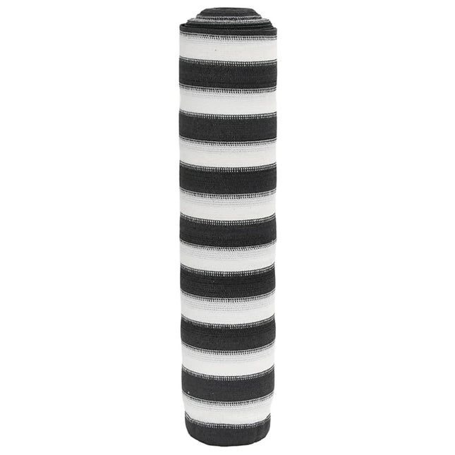 afskærmning 1,8x10 m 75 g/m² HDPE antracitgrå og hvid