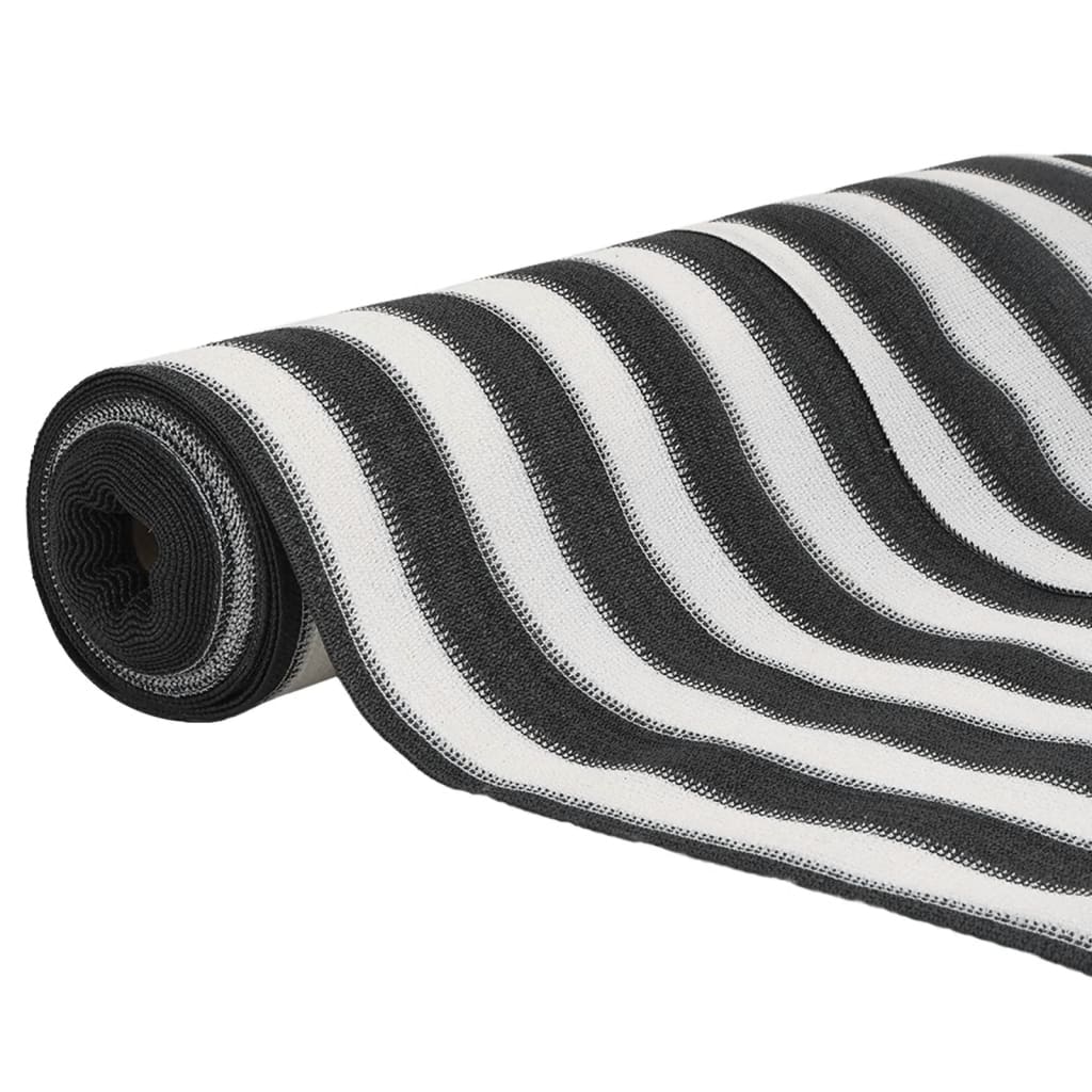 afskærmning 1,5x10 m 150 g/m² HDPE antracitgrå og hvid