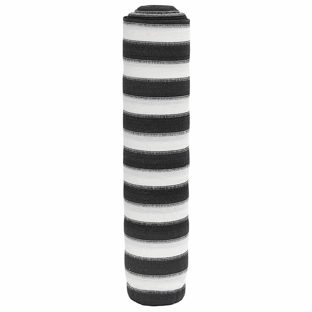 Afskærmning 2 × 25 m - HDPE 150 g/m², antracitgrå/hvid