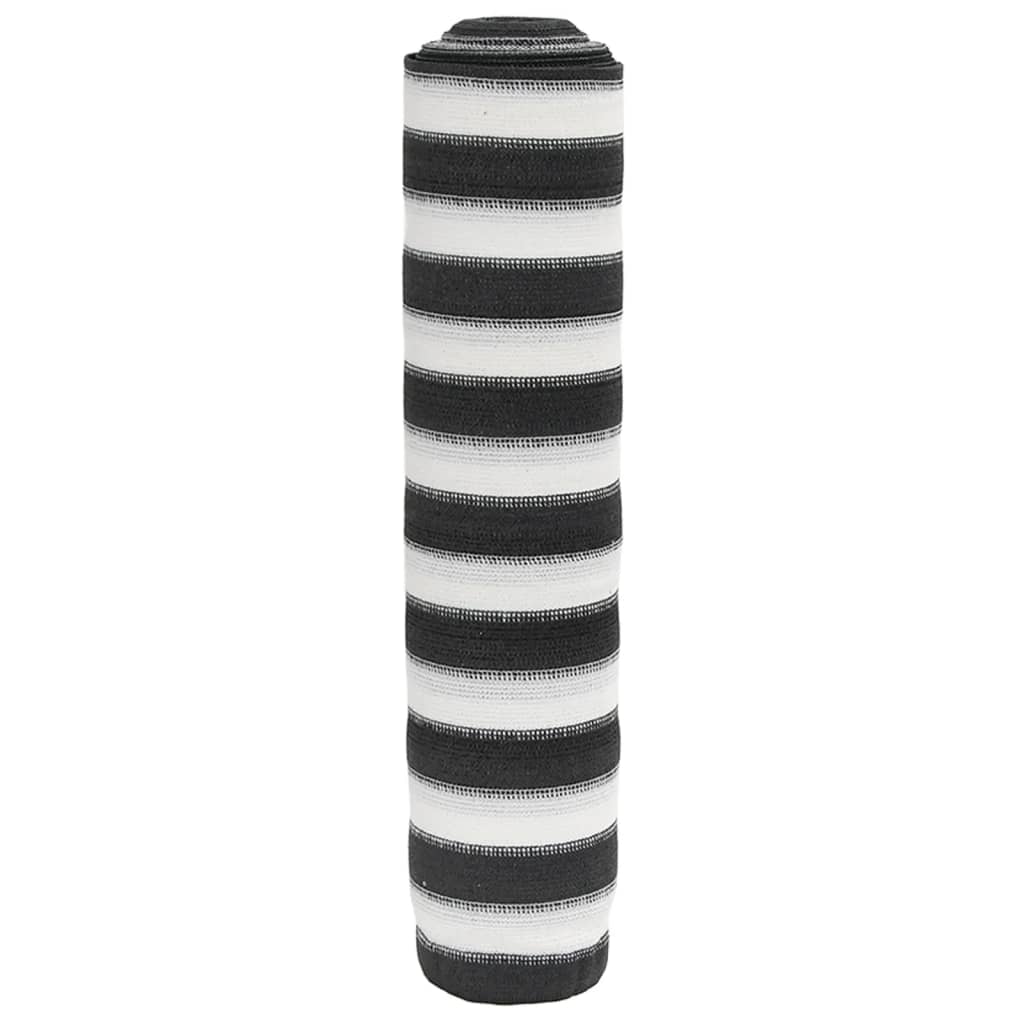 afskærmning 1,5x50 m 195 g/m² HDPE antracitgrå og hvid billede