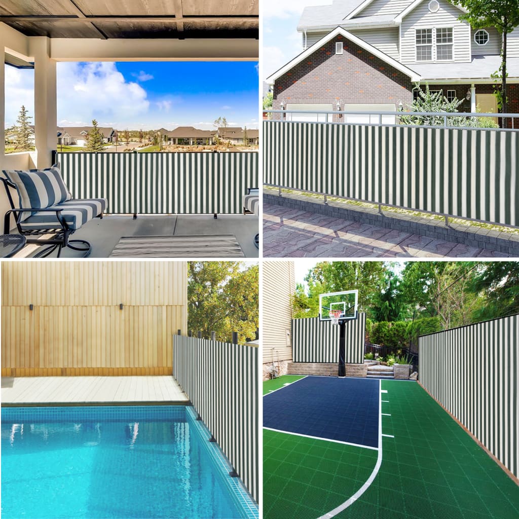 afskærmning 1,5x25 m 150 g/m² HDPE grøn og hvid