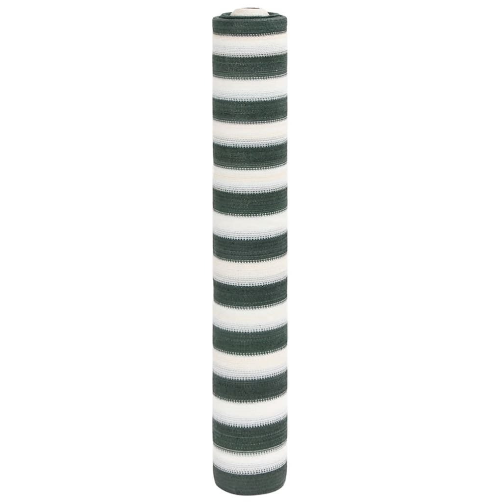 afskærmning 1,5x25 m 195 g/m² HDPE grøn og hvid billede