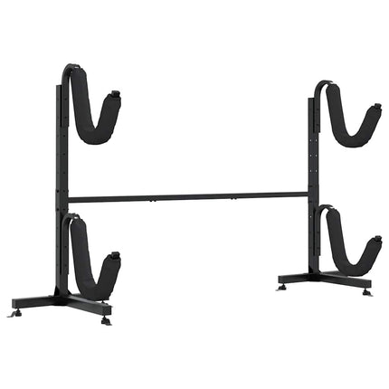 opbevaringsstativ til 2 kajakker 250x57x127,5 cm stål