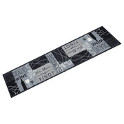 køkkentæppe 60x300 cm vindesign vaskbart velour grå