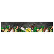 køkkentæppe 60x300 cm krydderidesign vaskbart velour