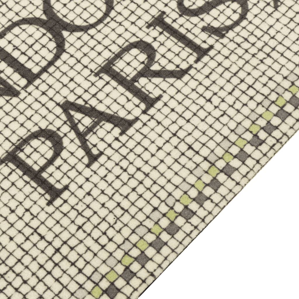 køkkentæppe 60x300 cm hovedstæder vaskbart velour