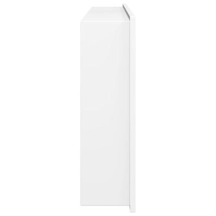 brusehylde 62x32x9 cm rustfrit stil børstet mat hvid