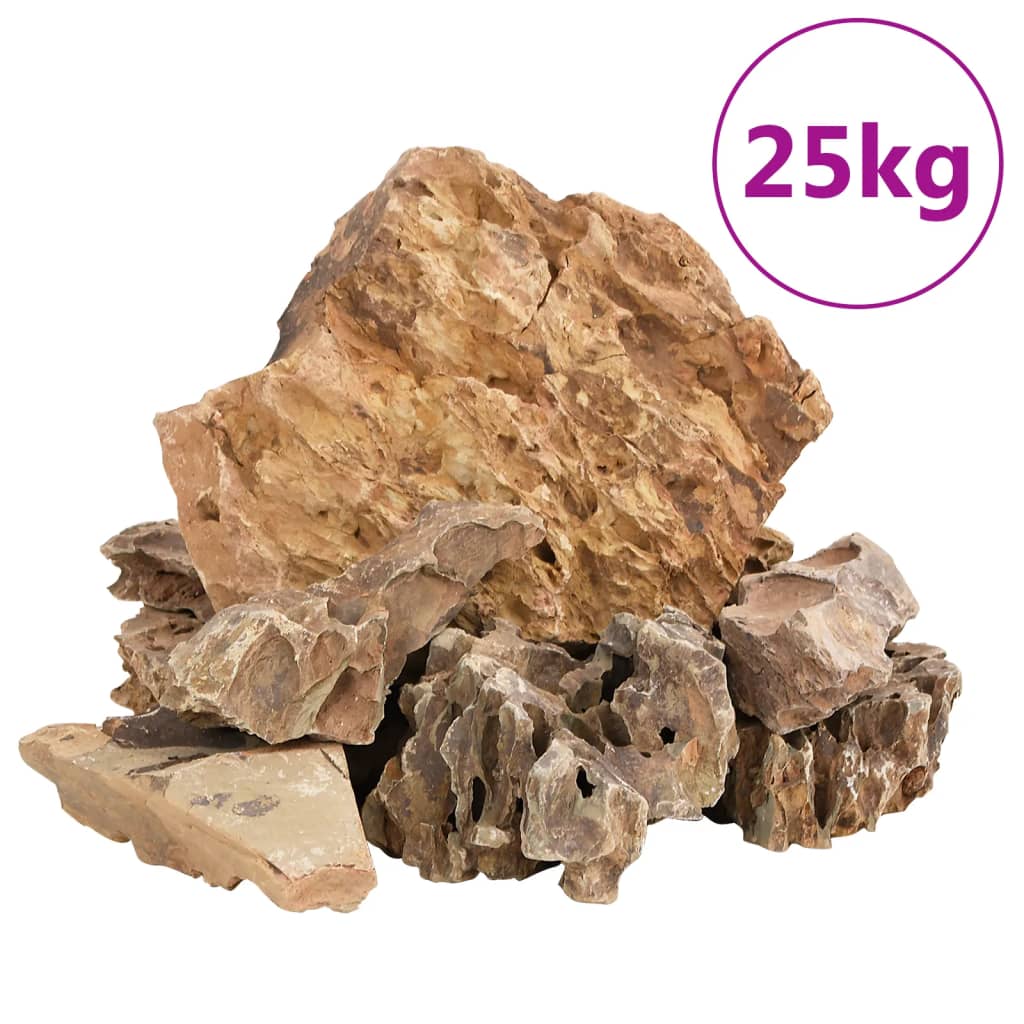 dragesten 25 kg 5-30 cm brun