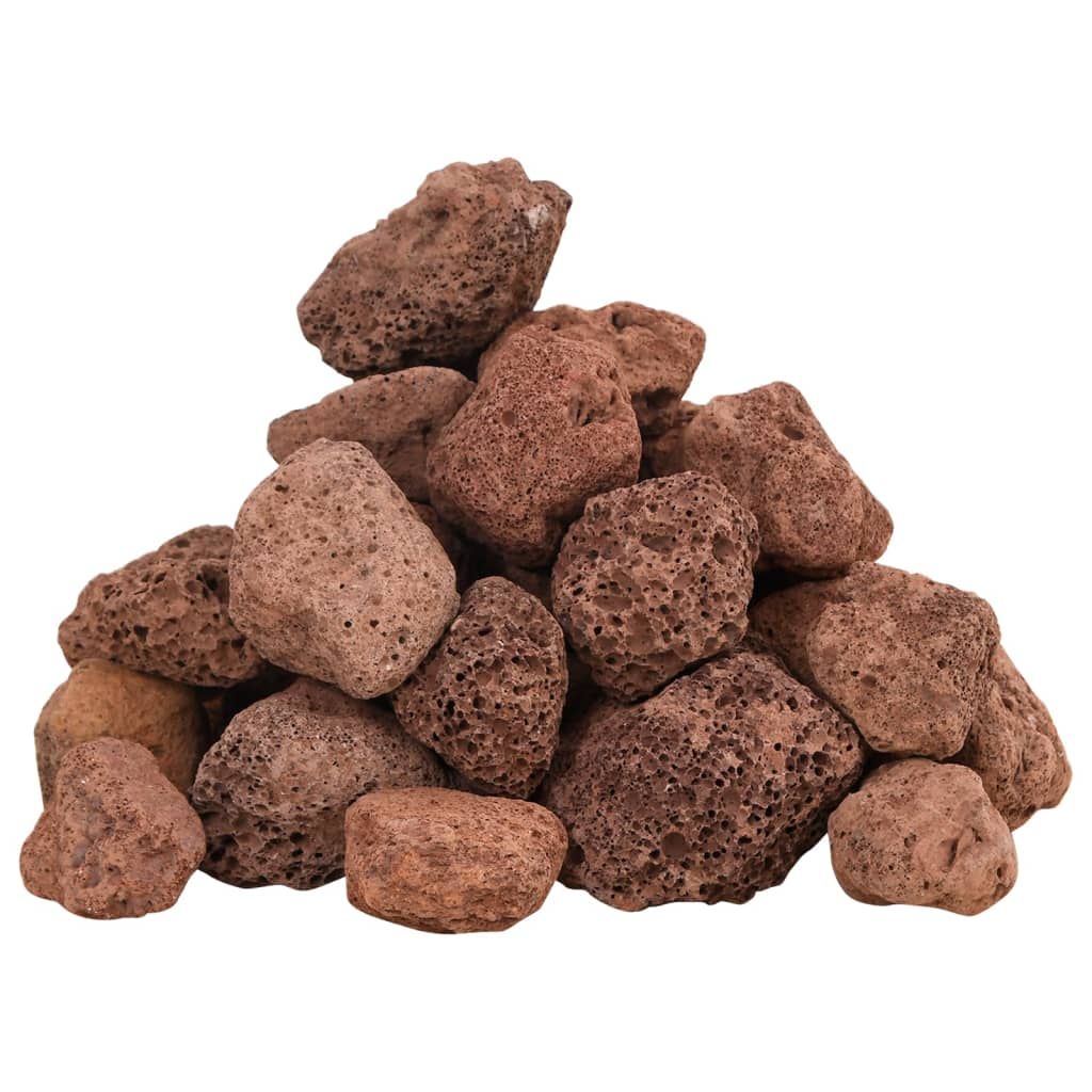 vulkanske sten 10 kg 3-5 cm rød