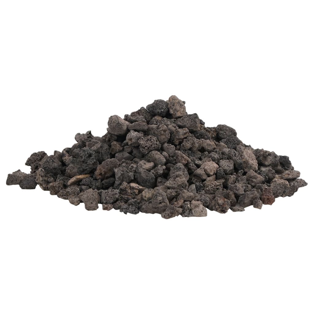 vulkanske sten 25 kg 1-2 cm sort