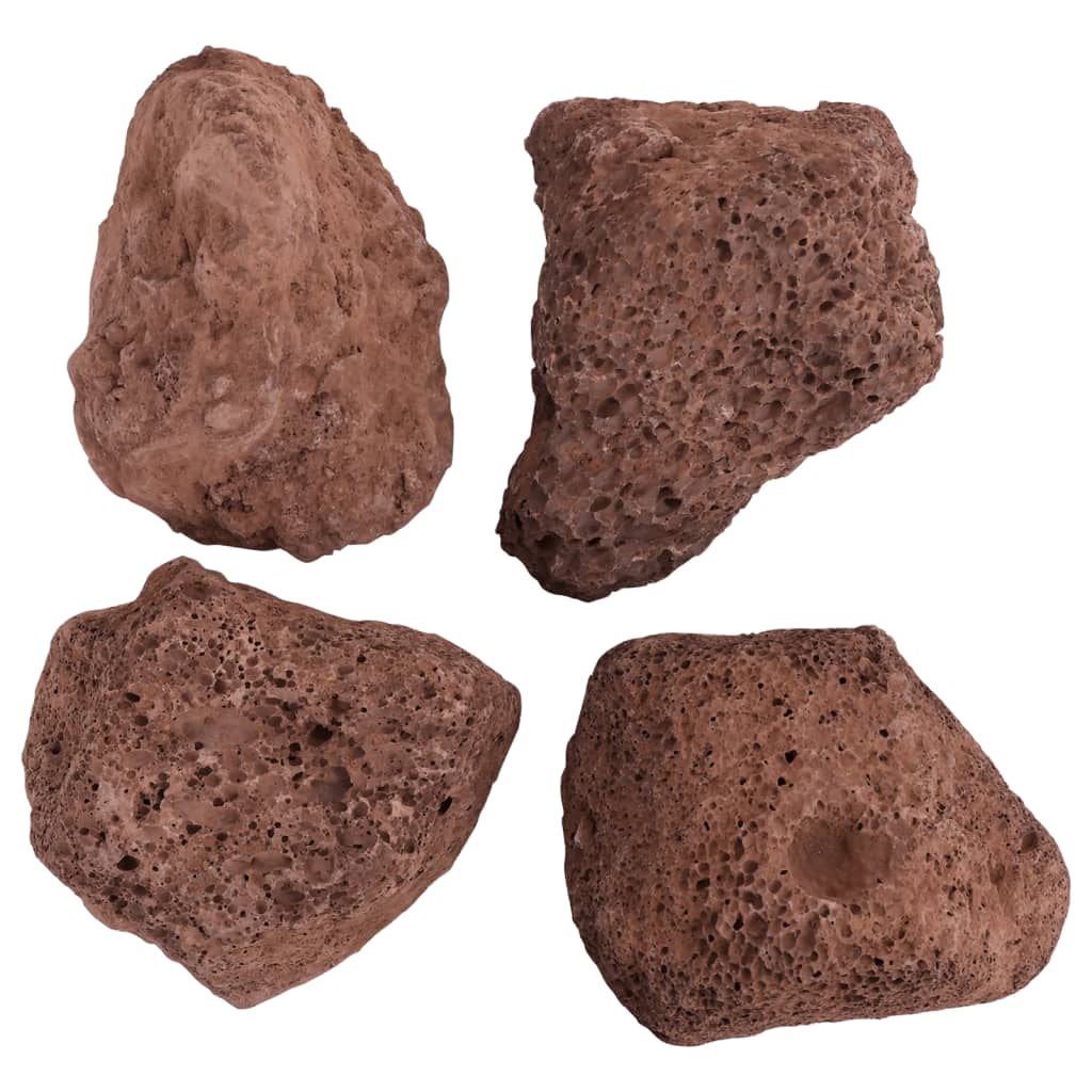vulkanske sten 25 kg 10-30 cm rød