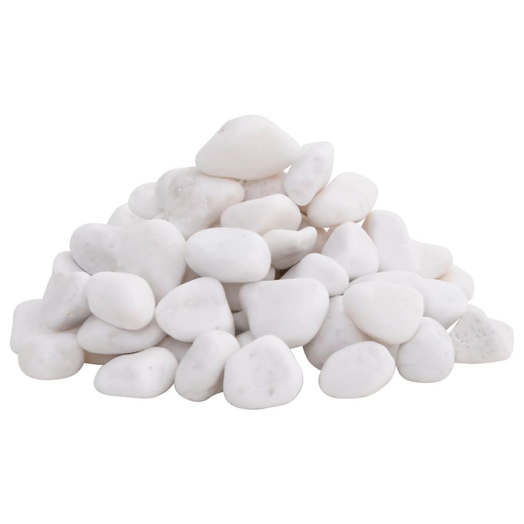 polerede småsten 10 kg 2-5 cm hvid
