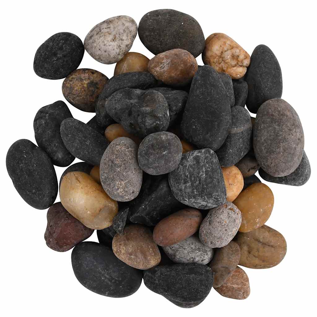 polerede småsten 25 kg 5-8 cm flerfarvet