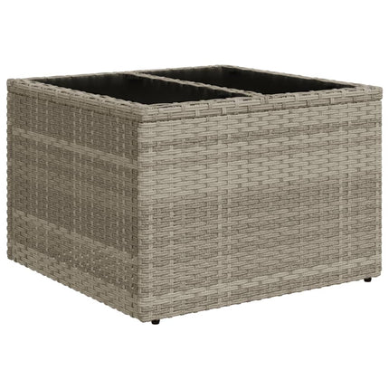 loungesæt til haven 11 dele med hynder polyrattan grå
