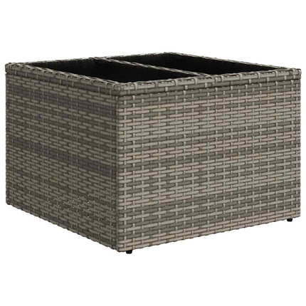 sofaesæt til haven 7 dele med hynder polyrattan grå