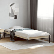sengeramme 100x200 cm konstrueret træ og metal sonoma-eg