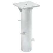 nedgravet parasolbase 16x16x39,5 cm stål sølvfarvet
