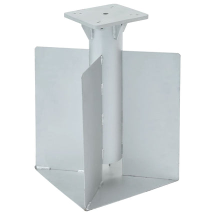 nedgravet parasolbase 27,5x27,5x45 cm stål sølvfarvet