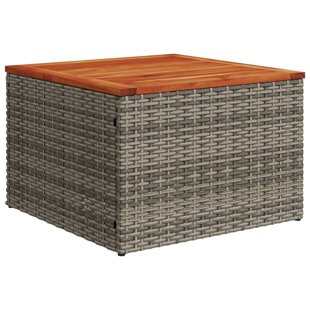sofasæt til haven 4 dele med hynder polyrattan grå
