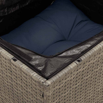 sofaesæt til haven 7 dele med hynder polyrattan grå
