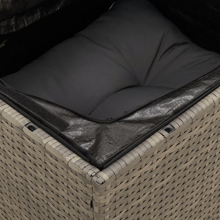 sofaesæt til haven 7 dele med hynder polyrattan grå