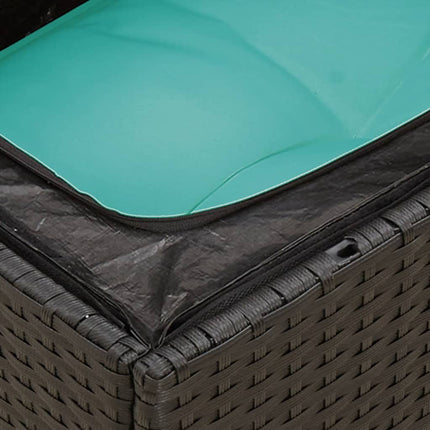 sofasæt til haven 11 dele med hynder polyrattan sort