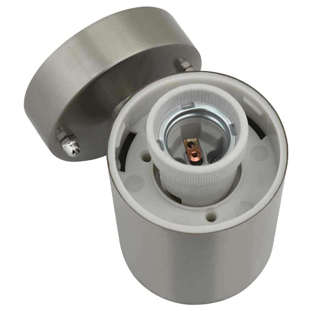 Udendørs væglampe Sølv 12 x 7.5 x 27 cm Rustfrit stål