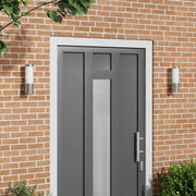 Udendørs væglamper 2 pcs Sølv 12 x 7.5 x 27 cm Rustfrit stål