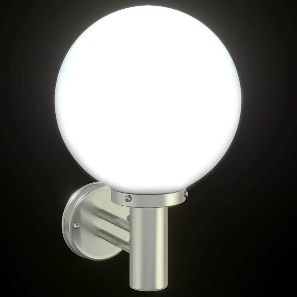 Udendørs væglampe Sølv 28 x 25 x 38 cm Rustfrit stål