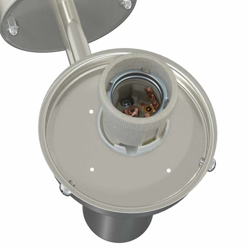 Udendørs væglamper 2 pcs Sølv 28 x 25 x 38 cm Rustfrit stål