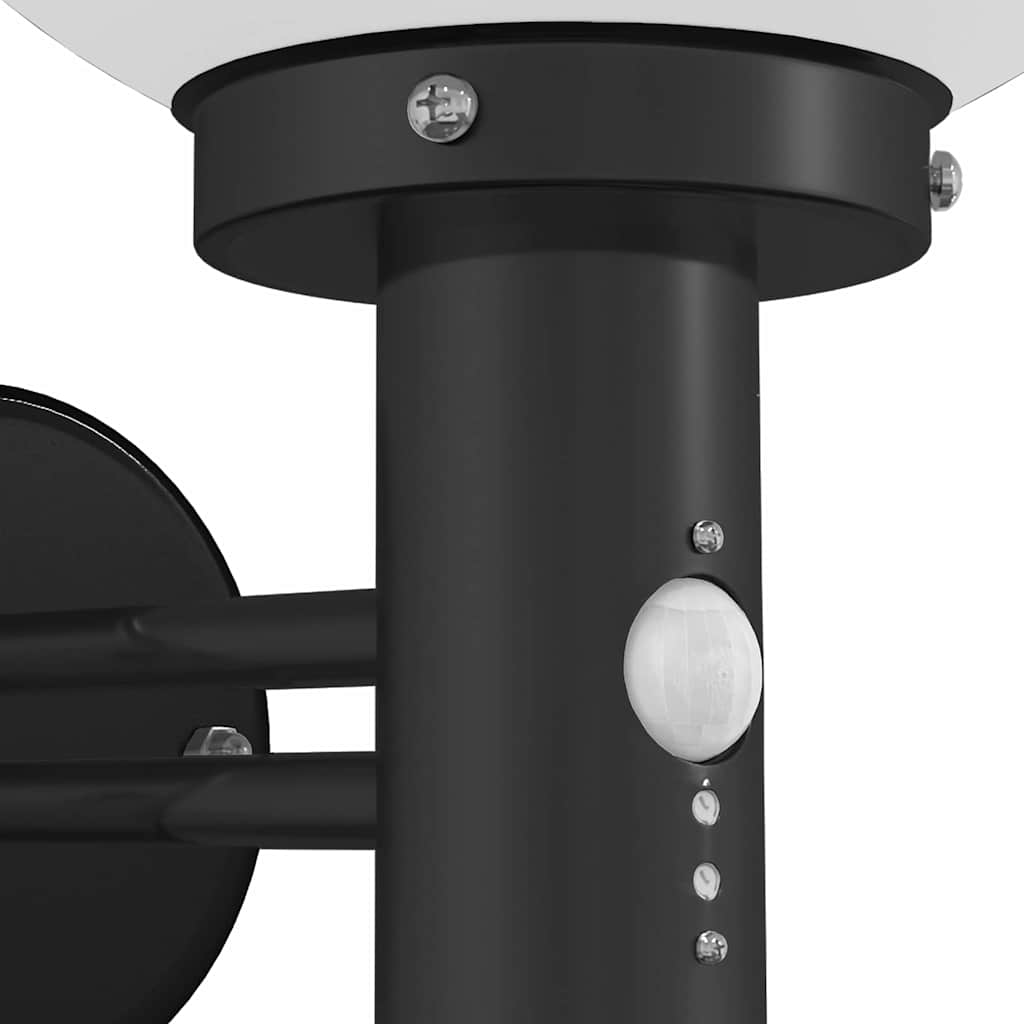 Udendørs væglampe Sort 28 x 25 x 38 cm Rustfrit stål