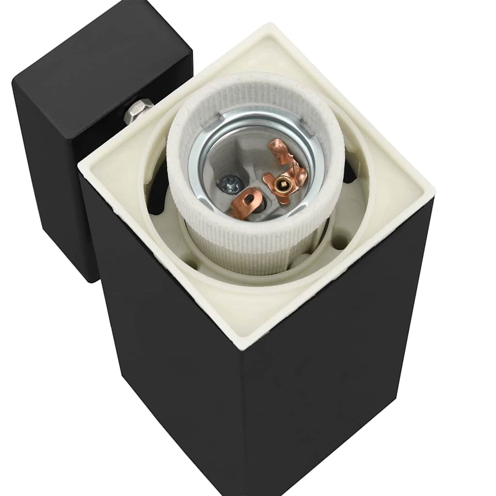 Udendørs væglampe Sort 10.5 x 6 x 35 cm Rustfrit stål