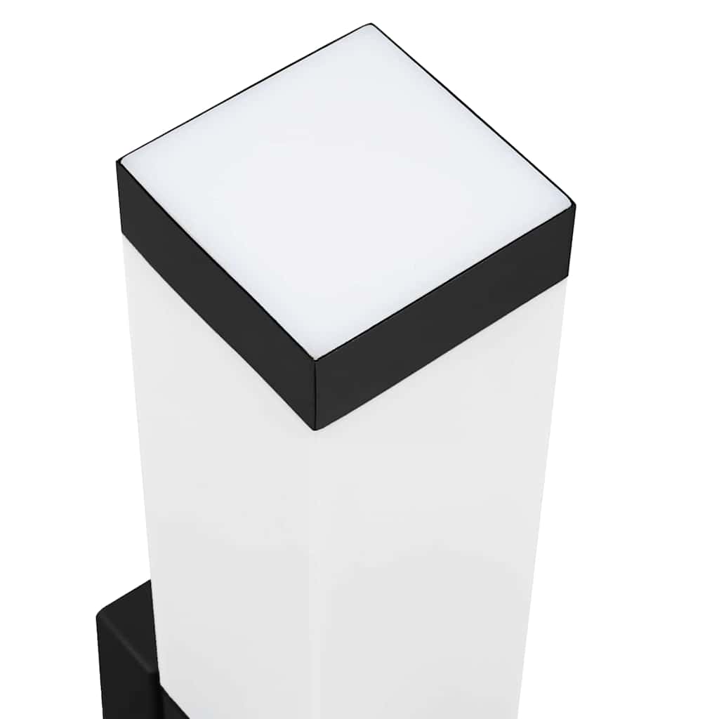 Udendørs væglamper 2 pcs Sort 10.5 x 6 x 35 cm Rustfrit stål