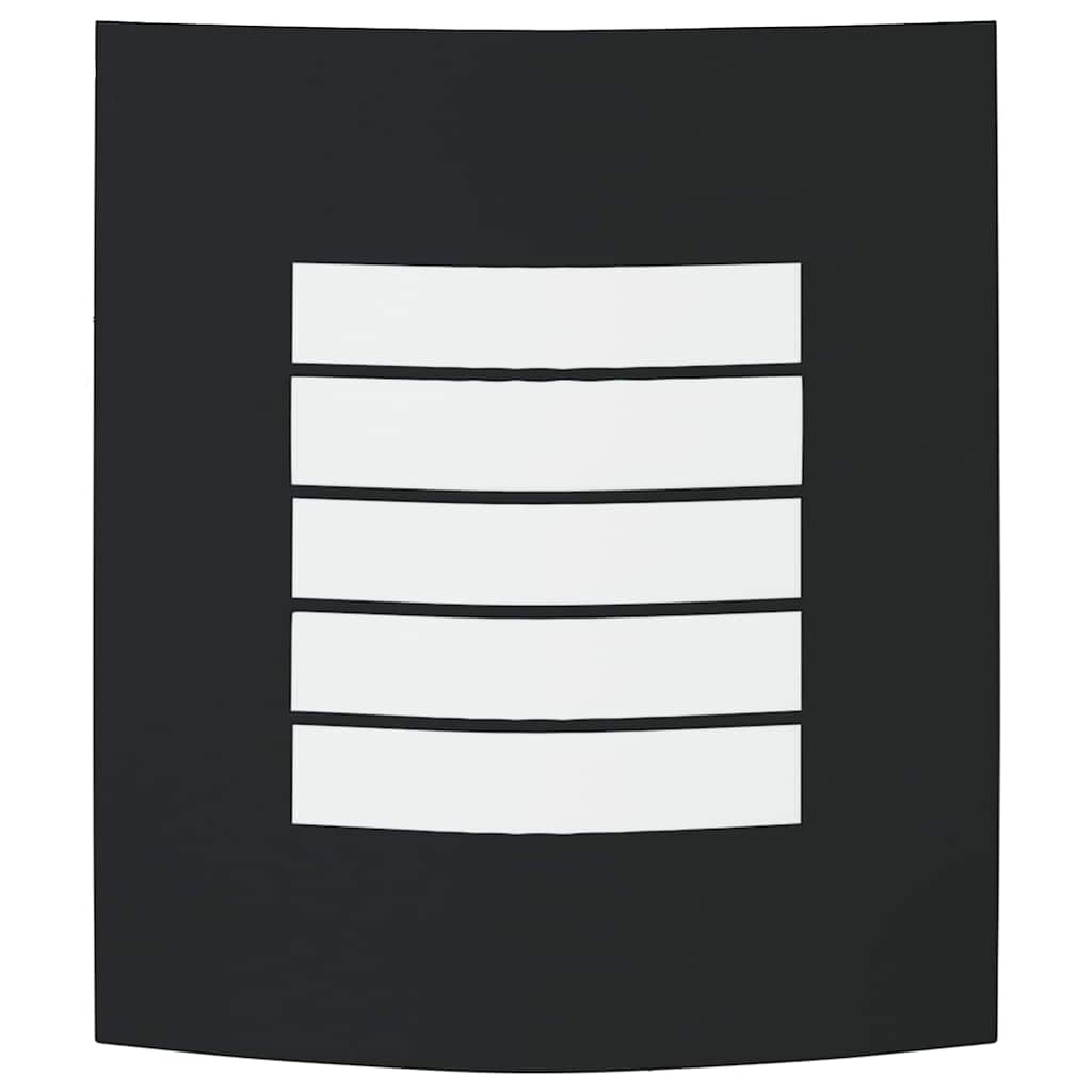 Udendørs væglampe Sort 23.5 x 10.5 x 26 cm Rustfrit stål