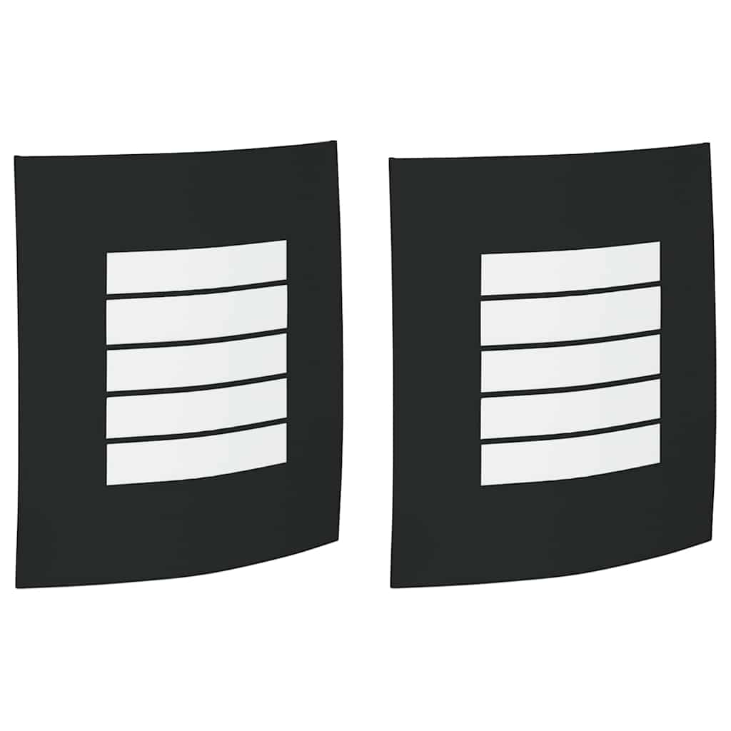 Udendørs væglamper 2 pcs Sort 23.5 x 10.5 x 26 cm Rustfrit stål