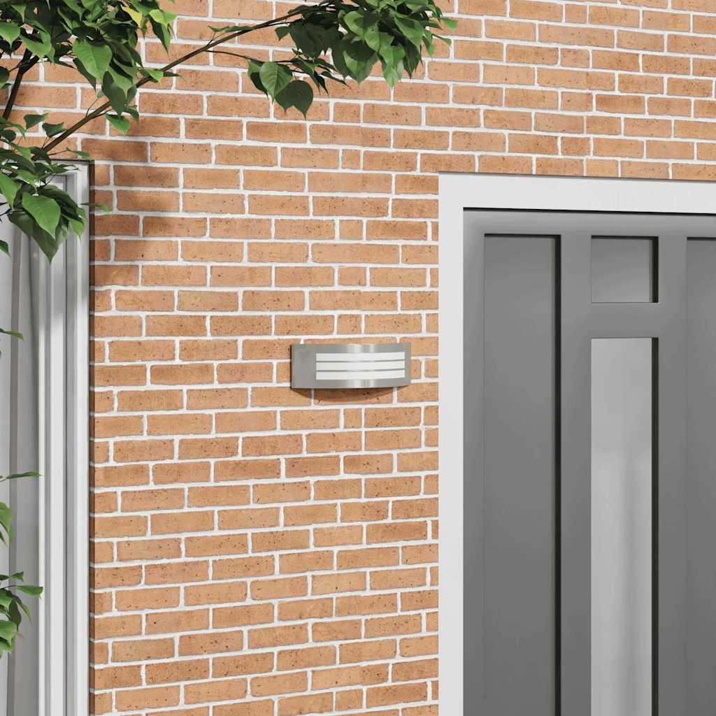 Udendørs væglampe Sølv 32 x 10 x 10 cm Rustfrit stål