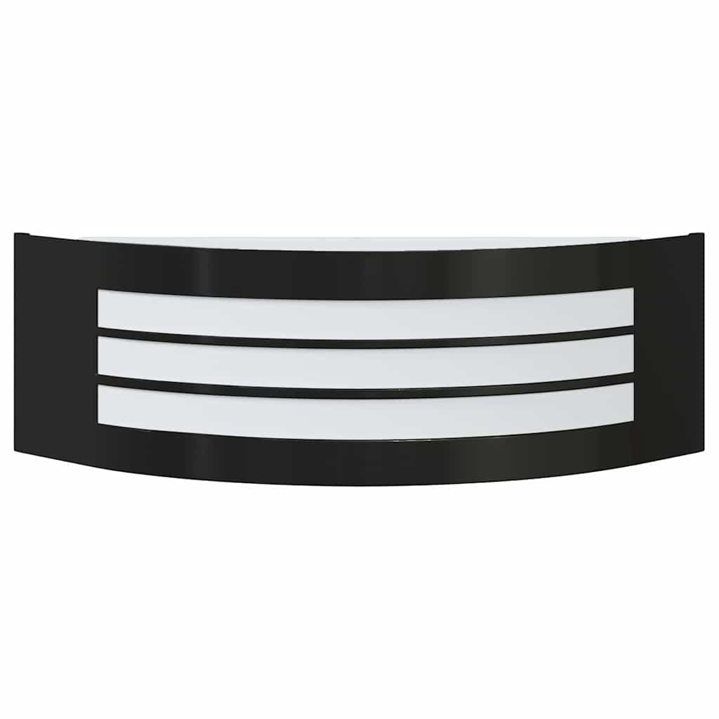 Udendørs væglampe Sort 32 x 10 x 10 cm Rustfrit stål