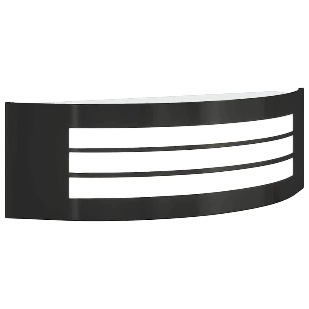 Udendørs væglampe Sort 32 x 10 x 10 cm Rustfrit stål